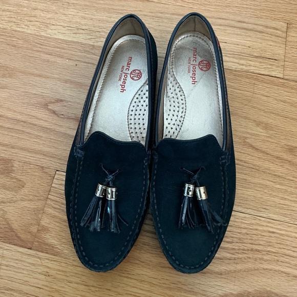 Marc Joseph New York Midnight Blue Suede Loafers – Women’s Size‎ 8 - Picture 2 of 7